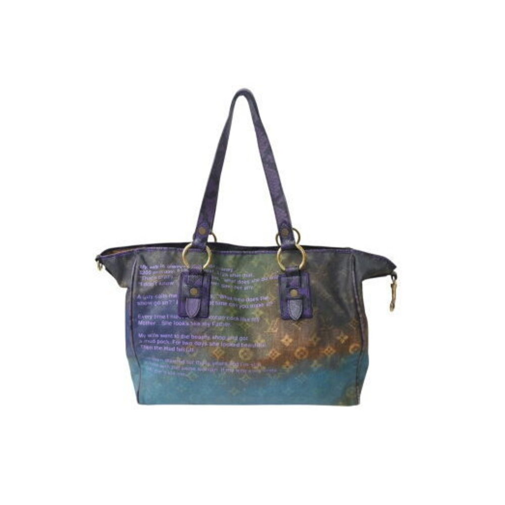 Louis Vuitton Monogram Jokes Heartbreak Tote Bag Violet Purple